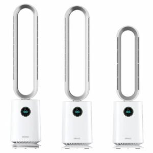 Portable Home Electric Air Purifier with Remote Control 13 Heating Plasma Tower Hepa Filter